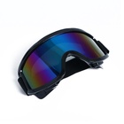 УЦЕНКА Очки-маска для езды на мототехнике, стекло хамелеон, черные - Фото 2