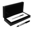 УЦЕНКА Ручка подарочная «Карта», шариковая, поворотная, в футляре кожзам, корпус чёрный с бронзовым 10988594