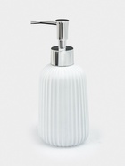 Набор для ванной «Сияние», 4 предмета, дозатор, 2 стакана, мыльница, белый - фото 809492723