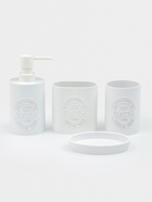 Набор для ванной «Облако», 4 предмета, дозатор, 2 стакана, мыльница, белый - Фото 1
