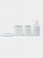 Набор для ванной «Облако», 4 предмета, дозатор, 2 стакана, мыльница, белый - фото 809492730