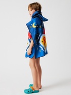 Полотенце - пончо детское махровое LoveLife Super Hero, 60×120 см, 300 г/м², синее - Фото 2