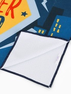 Полотенце - пончо детское махровое LoveLife Super Hero, 60×120 см, 300 г/м, синее - фото 121355033