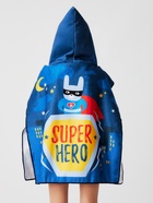 Полотенце - пончо детское махровое LoveLife Super Hero, 60×120 см, 300 г/м², синее - Фото 5