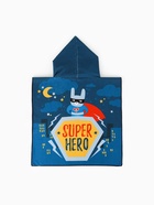 Полотенце - пончо детское махровое LoveLife Super Hero, 60×120 см, 300 г/м, синее - фото 121355034