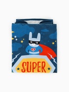 Полотенце - пончо детское махровое LoveLife Super Hero, 60×120 см, 300 г/м², синее - Фото 7