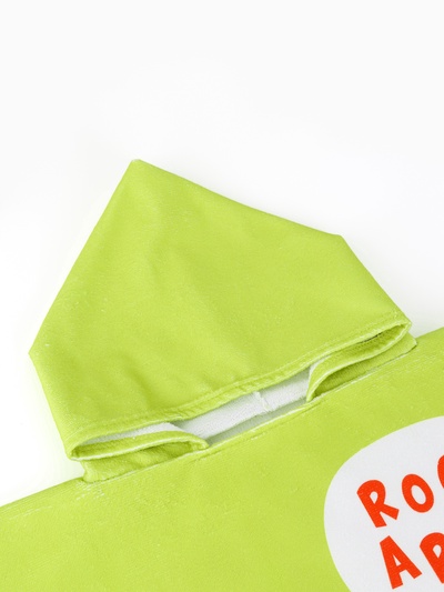 Полотенце - пончо детское махровое LoveLife «Дино» 60×120 см, зелёное