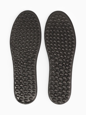 Стельки массажные, универсальные, размер 41-46, 28.5 см, пара, чёрные