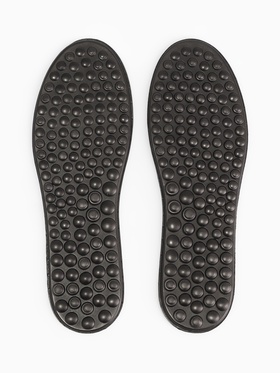 Стельки массажные, универсальные, размер 36-40, 25.5 см, пара, чёрные (комплект 2 шт)