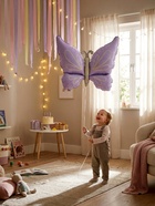 Воздушный шар фольгированный 37" «Нежная сиреневая бабочка», сатин - Фото 5