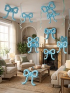 Воздушный шар фольгированный 22" «Голубой бант», сатин 10937006