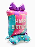 Воздушные шары фольгированные «Happy birthday», набор 5 шт. - Фото 4