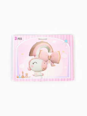 Воздушные шары фольгированные, набор «Милый единорог», 3 шт.