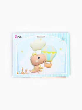 Воздушные шары фольгированные, набор «Милый динозавр», 3 шт.