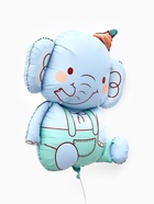 Воздушный шар фольгированный 35" «Голубой слоник» 10947659