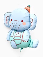 Воздушный шар фольгированный 35" «Голубой слоник» 10947659