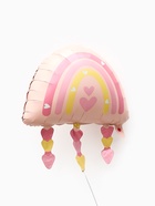 Воздушный шар фольгированный 23" «Радуга с сердцами» 10947663