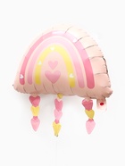 Воздушный шар фольгированный 23" «Радуга с сердцами» - Фото 3