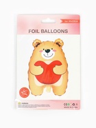 Воздушный шар фольгированный 21" «Мишка с сердцем» - Фото 7