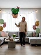 Воздушный шар фольгированный 30" «Кактус сердечко» 10947667