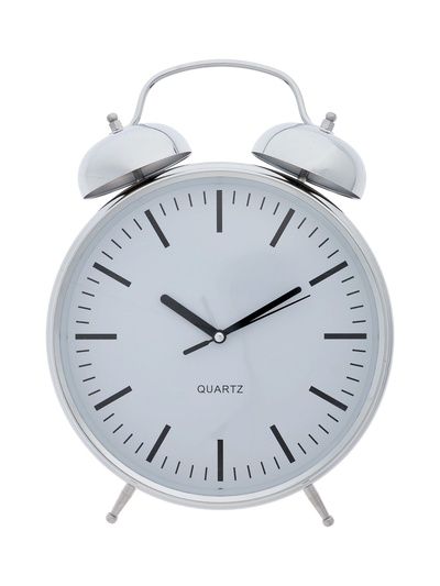 УЦЕНКА Часы - будильник настольные «Классика», с подвесом, дискретный ход, d=20 см, 32×23 см, 2АА