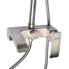 УЦЕНКА Душевая система Accoona A83206, однорычажный, излив 183 мм, тропический душ, лейка, сатин 941 - Фото 5