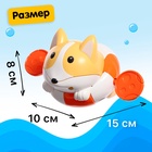 УЦЕНКА Игрушка заводная водоплавающая "Корги", цвета МИКС 10988642