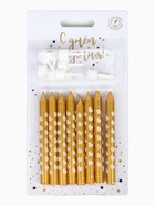 Свеча в торт «Сердечки», 8 шт., золотые  (артикул 10981705)  большой выбор товаров оптом и в розницу по низким ценам с доставкой