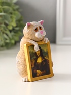 Фигурка «Кот с картиной», 9×6.5×4.8 см - фото 809492763