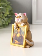 Фигурка «Кот с картиной», 9×6.5×4.8 см - фото 809492765