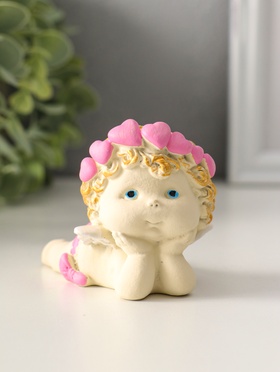 Фигурка «Ангелочек мечтает», 6×5.5×8 см