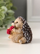 Фигурка «Ёжик с малинкой», 5.5×5.5 см - фото 809492781