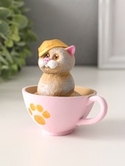 Фигурка «Котик в чашке», 10×9×7.5 см  (артикул 10974752)  большой выбор товаров оптом и в розницу по низким ценам с доставкой