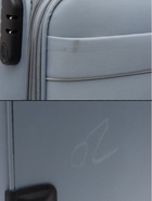 УЦЕНКА Чемодан на колёсах TEXTURA, 52 л, кодовый замок, с увеличением, 36×25×58 см, 20", серый - Фото 16