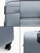 УЦЕНКА Чемодан на колёсах TEXTURA, 74 л, кодовый замок, с увеличением, 42×26×68 см, 24", серый - Фото 2