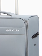 УЦЕНКА Чемодан на колёсах TEXTURA, 109 л, кодовый замок, с увеличением, 47×30×78 см, 28", серый - Фото 3