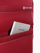 УЦЕНКА Чемодан на колёсах TEXTURA, 52 л, кодовый замок, с увеличением, 36×25×58 см, 20", красный - Фото 10