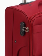 УЦЕНКА Чемодан на колёсах TEXTURA, 74 л, с увеличением, кодовый замок, 42×26×68 см, 24", красный - Фото 14
