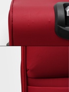 УЦЕНКА Чемодан на колёсах TEXTURA, 74 л, с увеличением, кодовый замок, 42×26×68 см, 24", красный - Фото 16