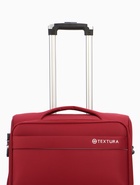 УЦЕНКА Чемодан на колёсах TEXTURA, 74 л, с увеличением, кодовый замок, 42×26×68 см, 24", красный - Фото 4