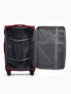 УЦЕНКА Чемодан на колёсах TEXTURA, 109 л, кодовый замок, с увеличением, 47×30×78 см, 28", красный - Фото 12