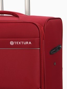 УЦЕНКА Чемодан на колёсах TEXTURA, 109 л, кодовый замок, с увеличением, 47×30×78 см, 28", красный - Фото 3