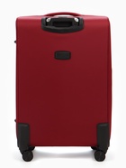 УЦЕНКА Чемодан на колёсах TEXTURA, 109 л, кодовый замок, с увеличением, 47×30×78 см, 28", красный - Фото 6
