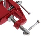 Тиски слесарные ТУНДРА, винтовой зажим, 40 мм - Фото 4