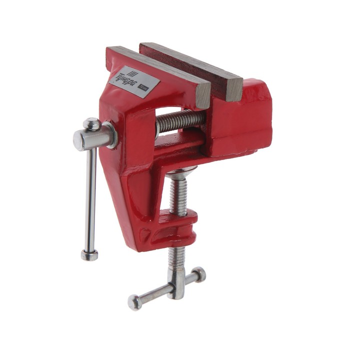 Тиски слесарные ТУНДРА, винтовой зажим, 70 мм - Фото 1