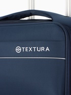 УЦЕНКА Чемодан на колёсах TEXTURA, 52 л, кодовый замок, с увеличением, 36×25×58 см, 20", синий - Фото 3
