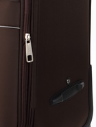 УЦЕНКА Чемодан на колёсах TEXTURA, 52 л, кодовый замок, с увеличением, 36×25×58 см, 20", коричневый - Фото 13