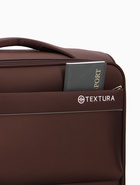 УЦЕНКА Чемодан на колёсах TEXTURA, 74 л, с увеличением, кодовый замок, 42×26×68 см, 24", коричневый - Фото 10