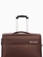УЦЕНКА Чемодан на колёсах TEXTURA, 109 л, кодовый замок, с увеличением, 47×30×78 см, 28", коричневый - Фото 4