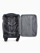 УЦЕНКА Чемодан на колёсах TEXTURA, 52 л, с увеличением, кодовый замок, 36×25×58 см, 20", синий - Фото 11